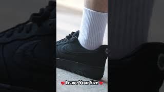 2024 Christmas Gift Real VS Fake Stussy x Nike Air Force 1 "Triple Black" Sneaker unboxing checking