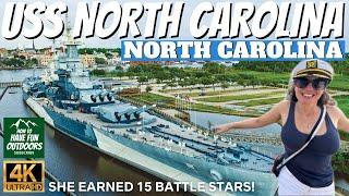 Most Decorated Battleship of World War 2 | Full Tour of USS North Carolina Battleship