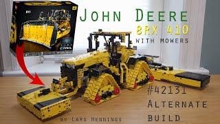 Lego Technic John Deere 8RX 410 with mower combination! - A #42131 alternate build