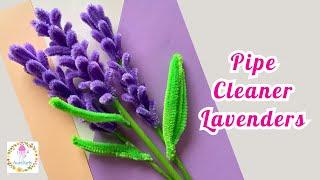 DIY How to make Pipe Cleaner Lavenders  | Easy Pipe Cleaner Crafts