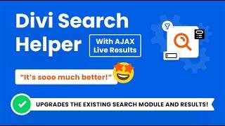 Introducing The Divi Search Helper Plugin by Pee-Aye Creative!