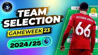 GW23 Team Selection | Best Double Gameweek Players | FPL 2024/25