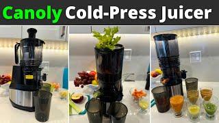 Canoly JE24 Cold Press Juicer Gives Surprising Results! | Review and Demo