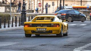 SUPER LOUD Ferrari Testarossa with NOUVOLARI EXHAUST | Warsaw | exhaust sound, revs, acceleration