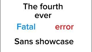 Sans vs Chara fatal error sans showcase | Roblox