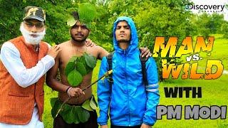 Man vs Wild Spoof in hindi | PM Modi | Bear grylls | Desi fukrey