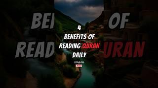 4 benefits of reading Quran daily #shorts #islam #muslim #viral #qurantilawat