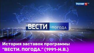 История заставок программы "ВЕСТИ. ПОГОДА" (1991-Н.В.)