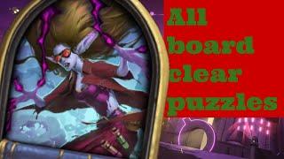 Hearthstone - All Board-clear puzzles