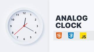 Analog Clock Neumorphism Design | HTML CSS & Javascript