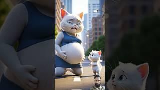 "Pregnant Cat in Trouble… Her Kitten Did the Unthinkable ️ | Emotional AI Story" #ai #cat