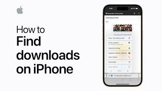 How to find downloads on iPhone or iPad | Apple Support