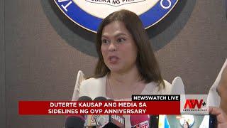 Duterte kausap ang media sa sidelines ng OVP anniversary | NewsWatch Live