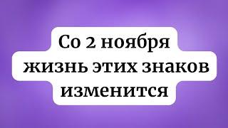 Со 2 ноября - Жизнь этих знаков зодиака изменится.