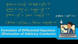 Elimination of Arbitrary Constants