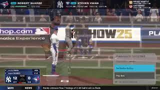 MLB The Show 25 franchise mode New York Yankees 68-18 Legends enabled GOAT difficulty