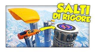 SALTI DI RIGORE CON LE AUTO VOLANTI! - GTA 5 ITA w/ Two Players One Console