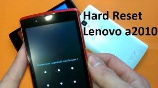 Hard Reset Lenovo A2010 delete pin code