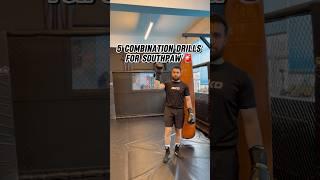 BASIC BOXING COMBOS FOR SOUTHPAWS #boxing #boxingtraining