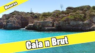 Cala en Brut beach in Menorca