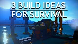 TOP 3 SURVIVAL BUILD IDEAS - Space Engineers