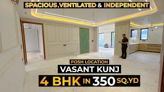 Delhi के Posh Area में 4 BHK Flat In Vasant Kunj | Society Flats In Delhi | 4 BHK In Vasant Kunj |