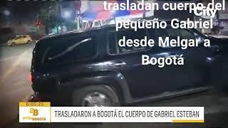 trasladan el cuerpo del pequeño Gabriel desde Melgar a Bogotá