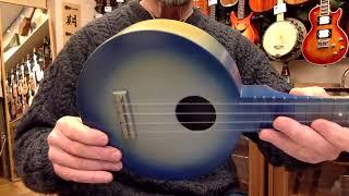 Ukulele Mania Demo, "Moon River" on Gretsh Round Blue Camp Soprano Ukulele #5507