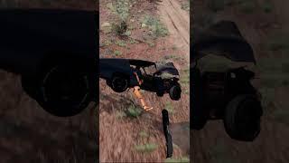 He went FLYING in this INSANE WRECK! - BEAM.NG #trending #viral #youtubeshorts #gaming #gameplay