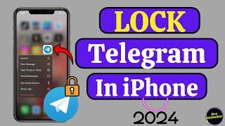 How To Lock Telegram In iPhone & iPad | Use Lock On telegram | Telegram Lock with Face ID & Passcode