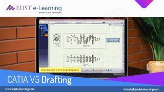 CATIA V5 Drafting Course Overview Video | EDST e-Learning | English