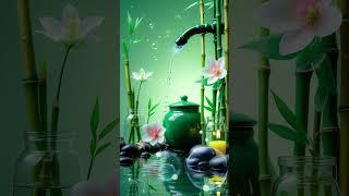 Relaxing Music Bamboo Water Fountain Meditation Music Sleep, Eliminate Stress, Bamboo, Meditation