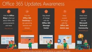 What's new in Office 365 management: Usage reporting, change management and service health (Part 3)