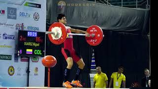 Miguel Suarez (50) - 83kg & 86kg Snatches @ 2016 Youth Worlds