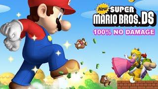 New Super Mario Bros DS Full Game 100% Walkthrough (No Damage)