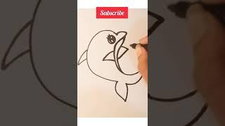 Dolphin Drawing Easy | #short