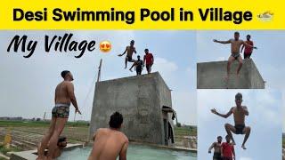 Tubewell Swimming Vlog  | Desi Swimming Pool in Village  | Dhruv Bhati