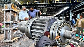 Avengers Machining process of 900KG Industrial Shaft Old School Way!