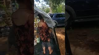 Making a cheap motocycle/lawnmower shed. #homemade #diy #homestead #motorcycle #lawnmower #ai
