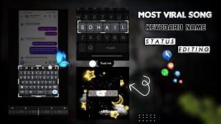 Instagram Viral Keyboard Name Status Video Editing In Capcut | Trending Video Tutorial