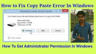 You'll need to provide administrator permission to copy to this folder