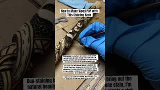 This Staining Trick Makes Wood Look INSANE! #woodworking