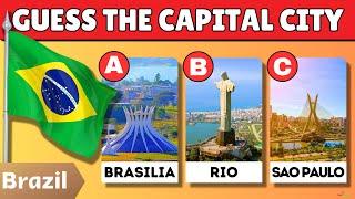 Guess The Capital City (FUN FACTS INCLUDE) #quiz #capital #city #country #flag