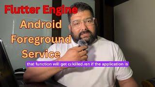 Flutter Engine with Foreground Service and Worker Manager