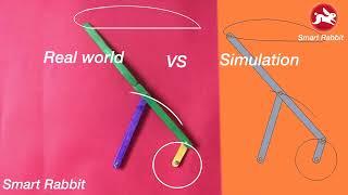 Rotary to linear motion - Hoeken straight line mechanism