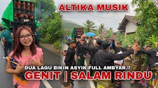 WALAUPUN HUJAN.!! TETAP ANTUSIAS JOGET BARENG ORKES JALANAN ALTIKA MUSIK | GENIT SAHLAN LEON