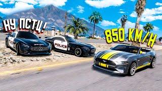 ЧИТ MUSTANG УХОДИТ ОТ ПОЛИЦЕЙСКОЙ ПОГОНИ В GTA 5 ONLINE!