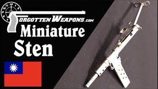 Miniature Fully Functional Taiwanese Preproduction Sten Gun