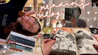 cozy weekend reading vlog  reading lots of manga and digital journaling for the first time!