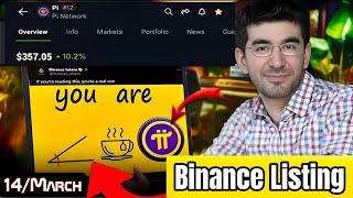 Boom  Pi Network New Update ll Pi Coin Binance Listing on 14/March  1pi = $357.05  #pinetwork